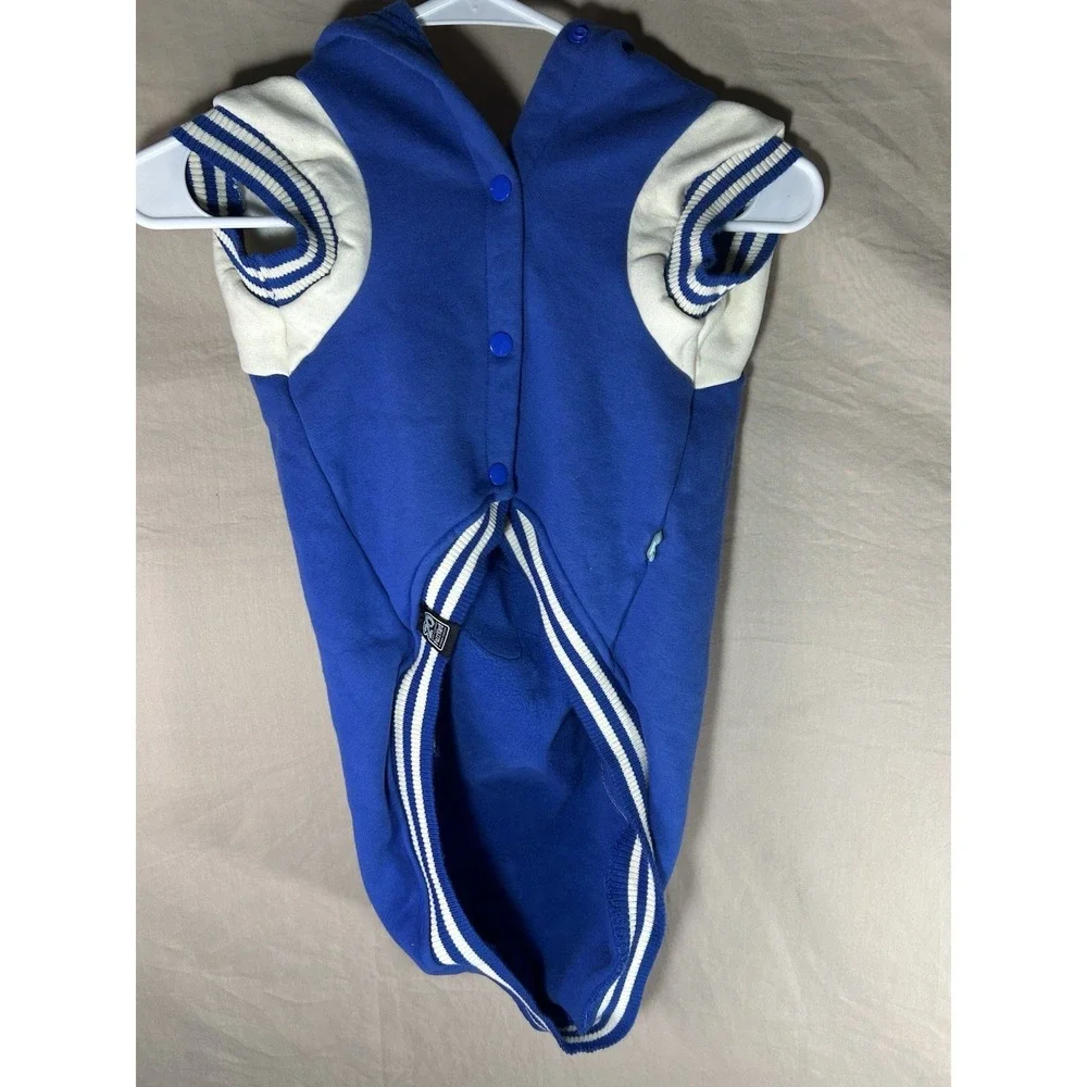 FuzzYard Treats Dog Hoodie Sweater Blue Size 7 Patch Large Pet Apparel‎